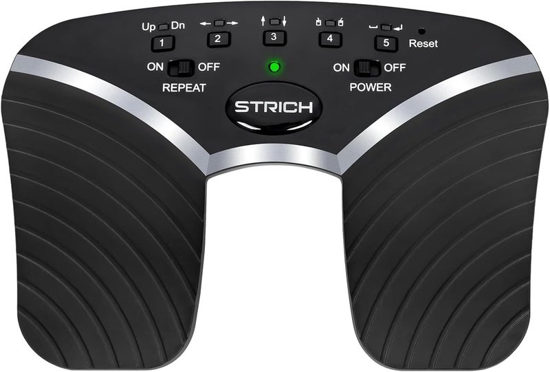 STRICH Wireless Page Turner Pedal, 5 Modes, Portable & Anti-slip, Footswitch Page Turner Quiet Operation for iPad, Performances and Teaching, SPT-20 - Image 1